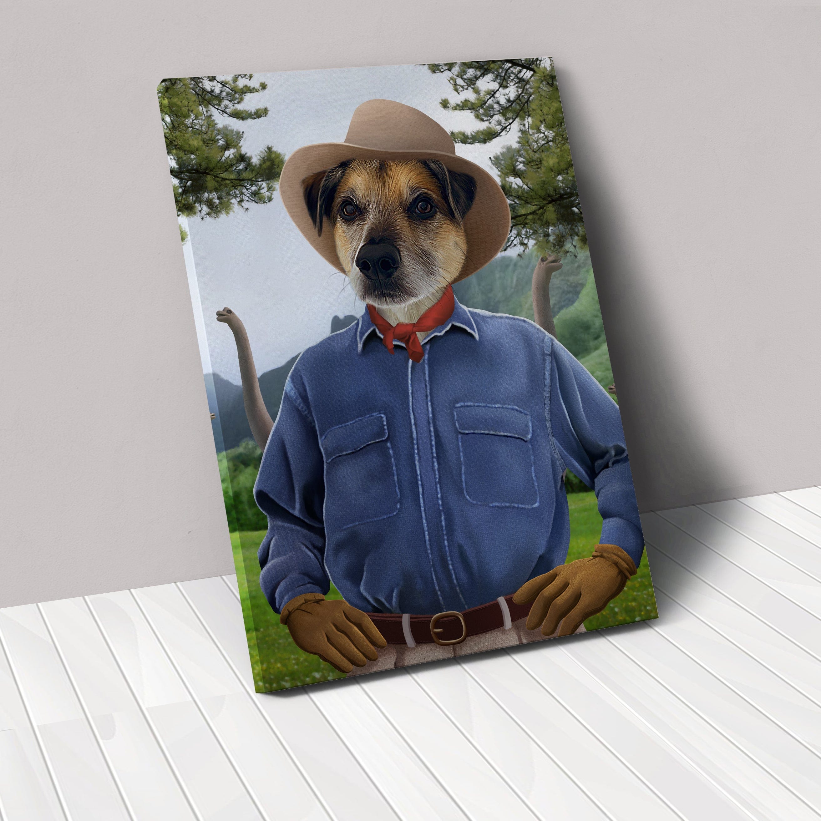 Crown and Paw - Canvas The Pawleontologist - Custom Pet Canvas