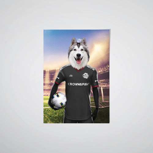 Crown and Paw - Poster Pawshington DC United - Custom Pet Poster