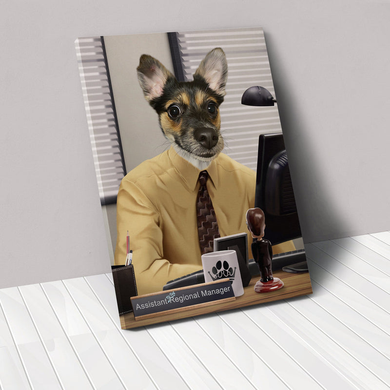 The Pawssistant Manager - Custom Pet Canvas