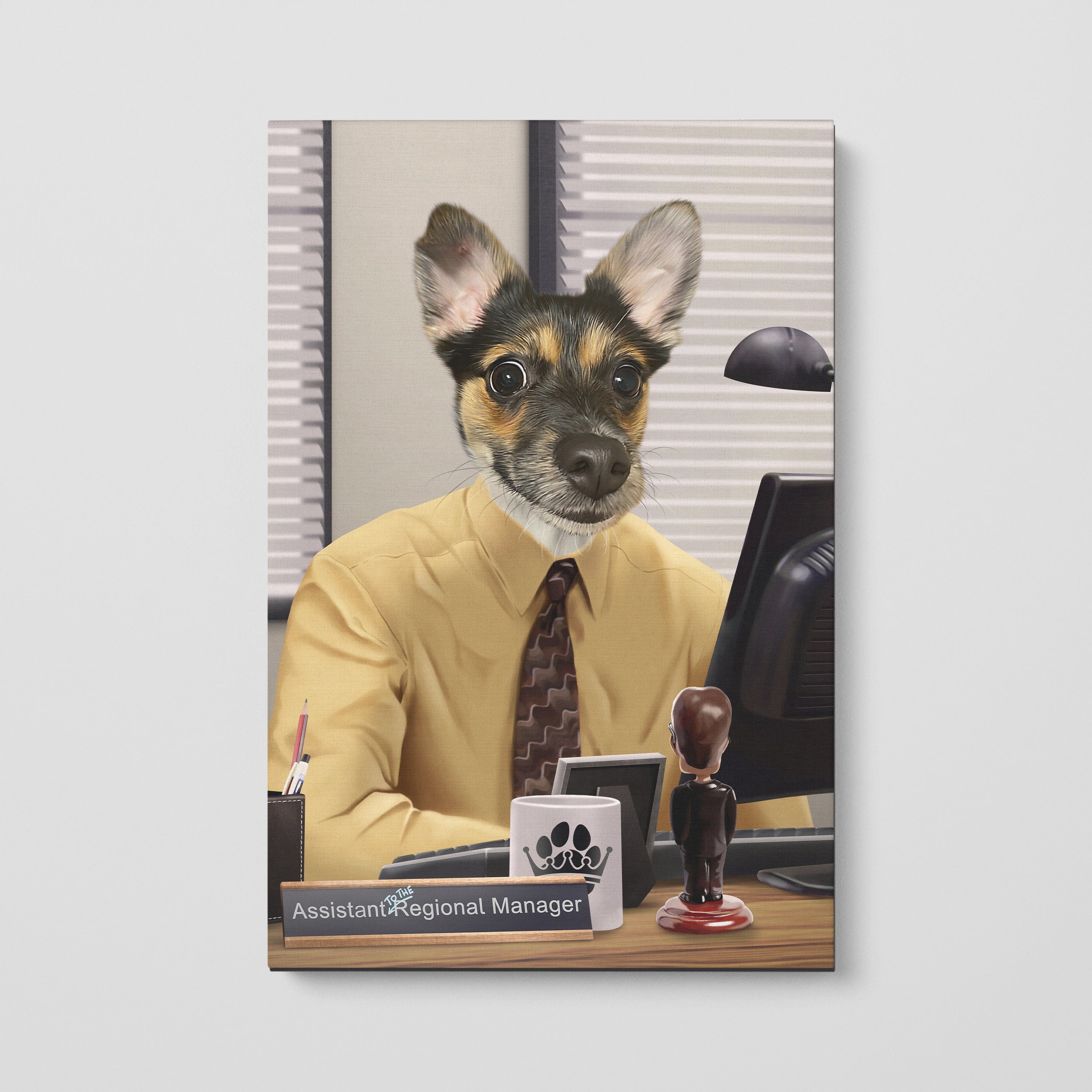 The Pawssistant Manager - Custom Pet Canvas