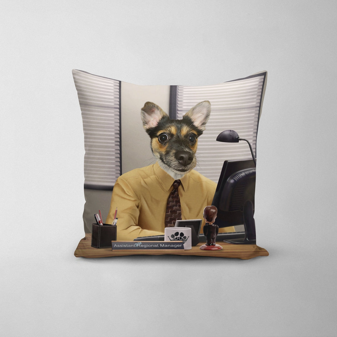 The Pawssistant Manager - Custom Throw Pillow