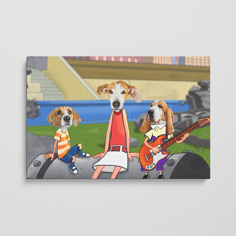 The Fun Three - Custom Pet Canvas