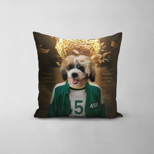 Crown and Paw - Throw Pillow Player 456 - Custom Throw Pillow
