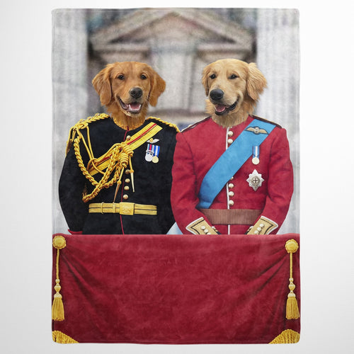 Crown and Paw - Blanket The English Princes - Custom Pet Blanket