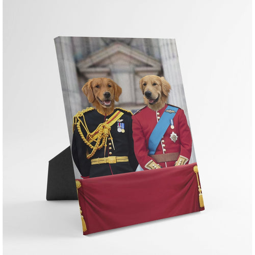 Crown and Paw - Standing Canvas The English Princes - Custom Standing Canvas