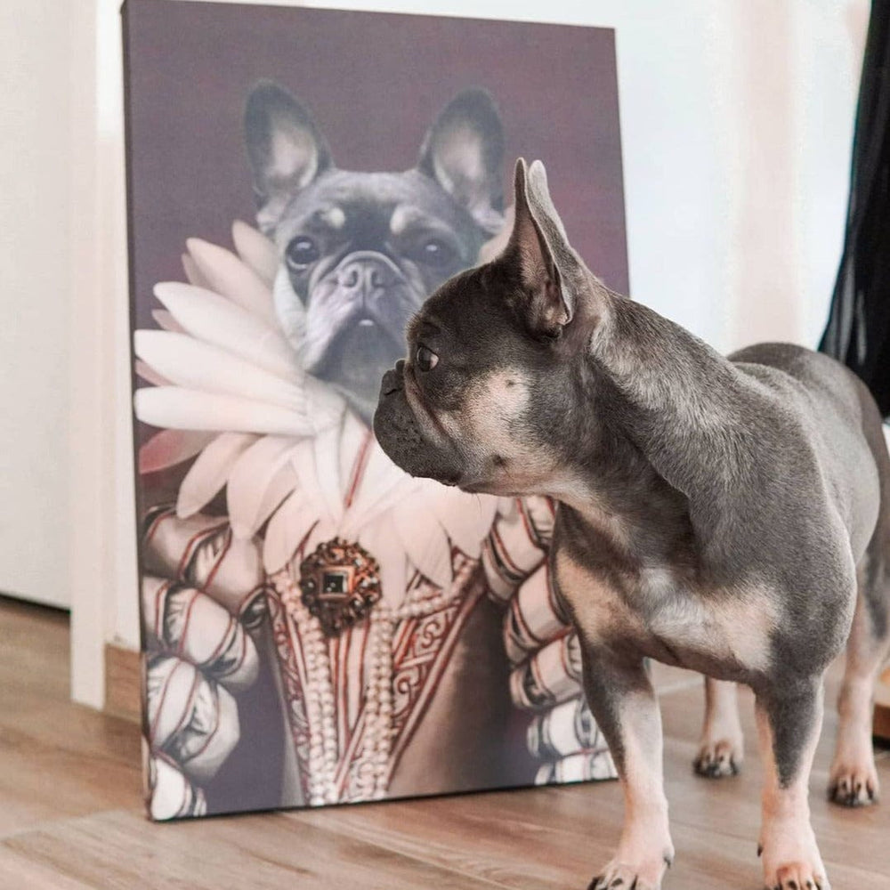 Crown and Paw - Canvas The Queen - Custom Pet Canvas 8