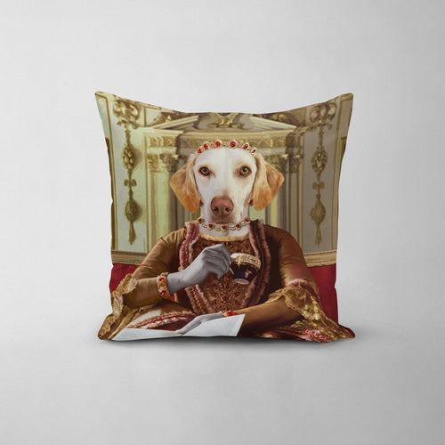 Crown and Paw - Throw Pillow Queen Charlotte - Custom Throw Pillow
