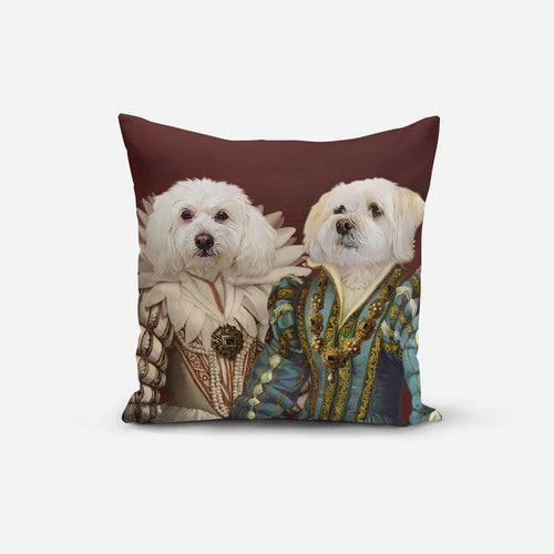 Crown and Paw - Throw Pillow The Queen and Sapphire Queen - Custom Throw Pillow