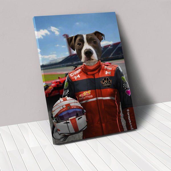 The Red Driver - Custom Pet Canvas