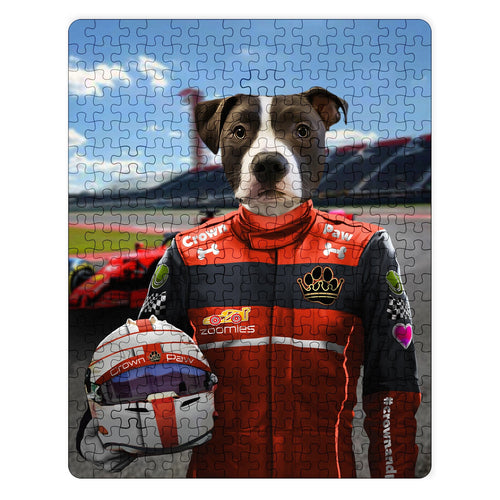 Crown and Paw - Puzzle The Red Driver - Custom Puzzle 11" x 14"