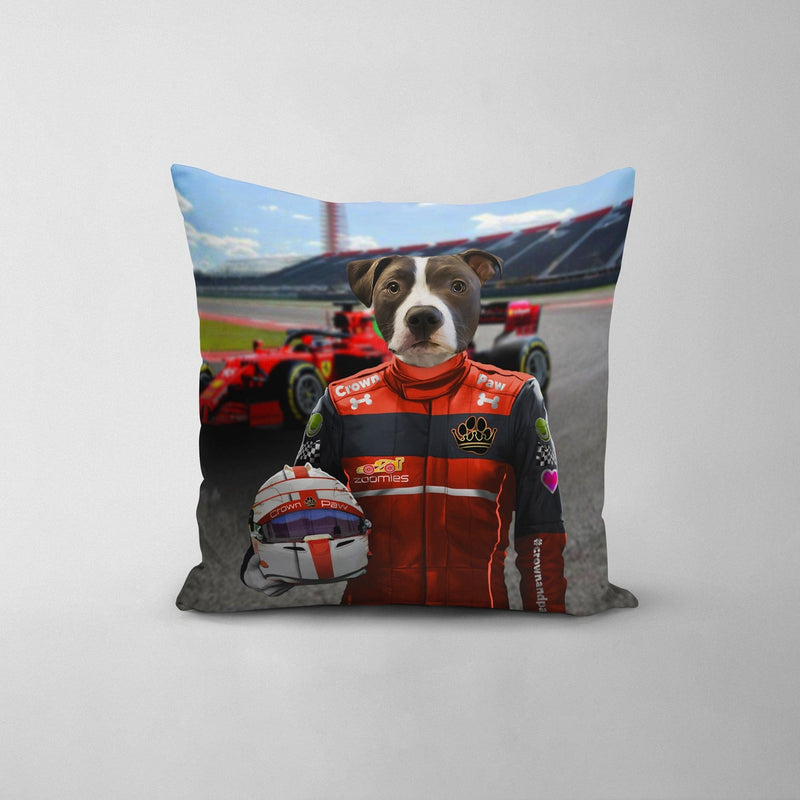 The Red Driver - Custom Throw Pillow