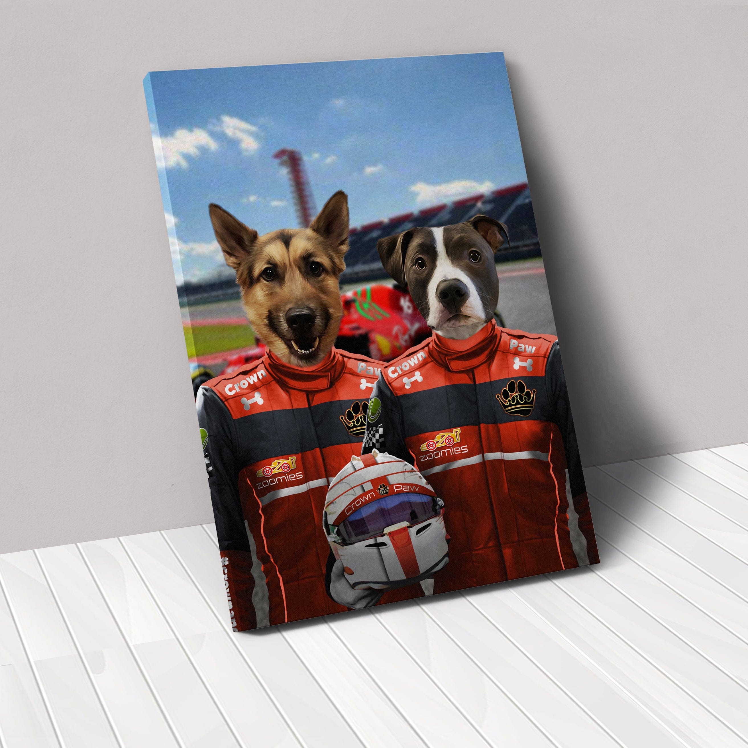 The Red Drivers - Custom Pet Canvas