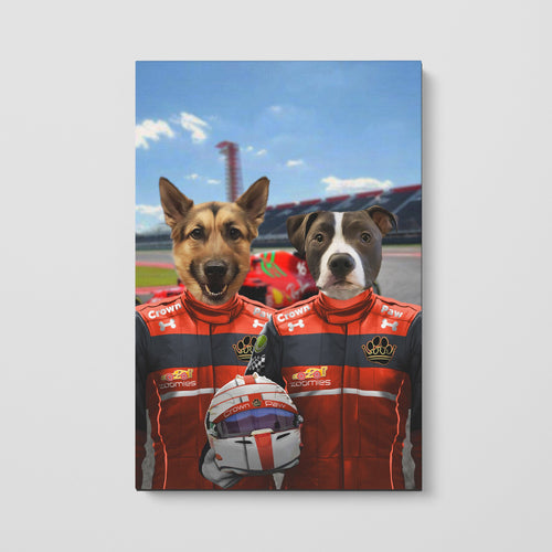 Crown and Paw - Canvas The Red Drivers - Custom Pet Canvas