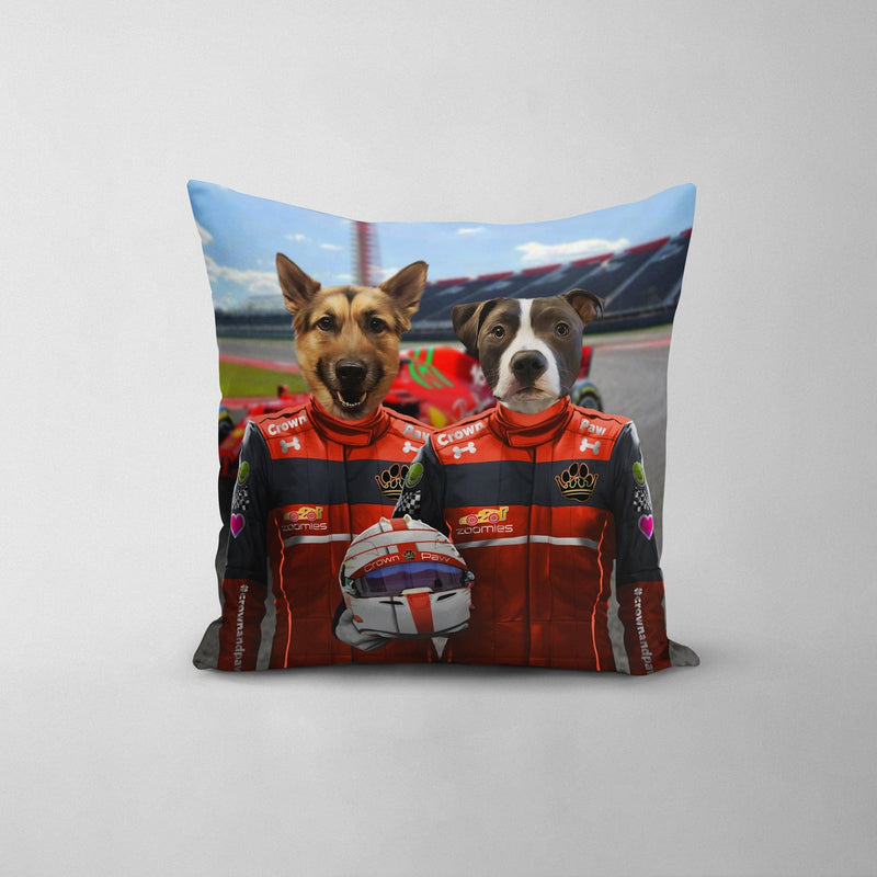The Red Drivers - Custom Throw Pillow