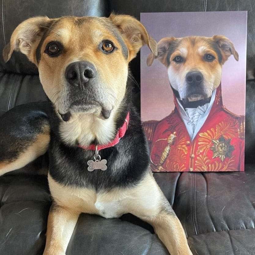 The Red General - Custom Pet Canvas
