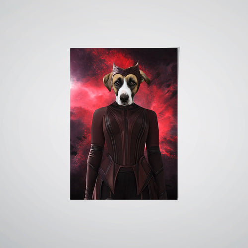 Crown and Paw - Poster The Red Witch - Custom Pet Poster