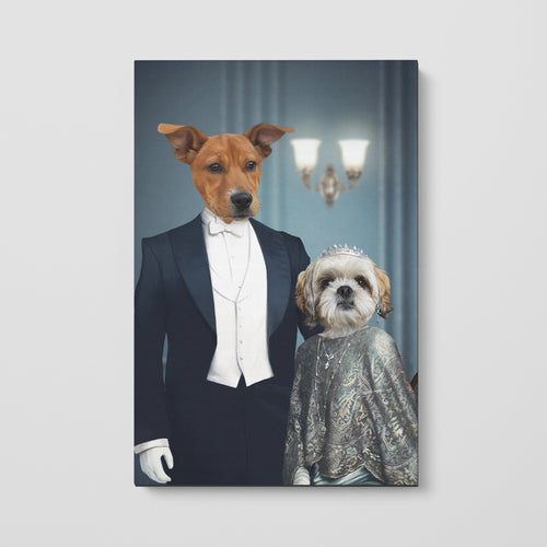Crown and Paw - Canvas Robert and Cora - Custom Pet Canvas