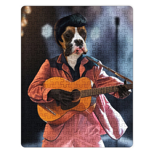 Crown and Paw - Puzzle The Rock and Roll King - Custom Puzzle 11" x 14"