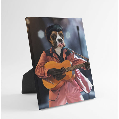 Crown and Paw - Standing Canvas The Rock and Roll King - Custom Standing Canvas