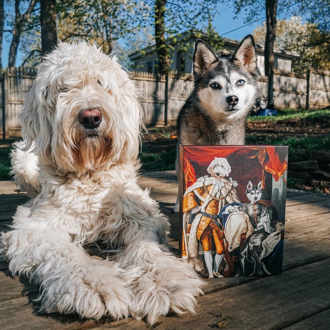 The Royal Couple - Custom Pet Canvas