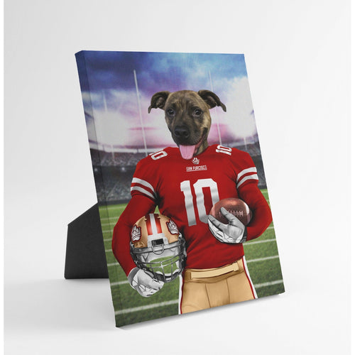 Crown and Paw - Standing Canvas The Pawty Niners - Custom Standing Canvas