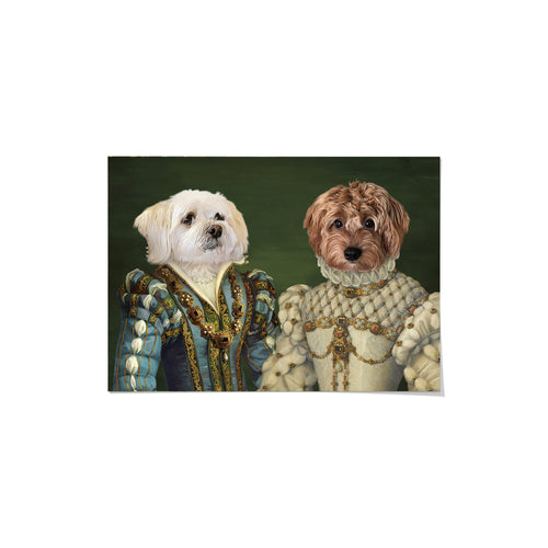 Crown and Paw - Poster The Sapphire Queen and Princess - Custom Pet Poster