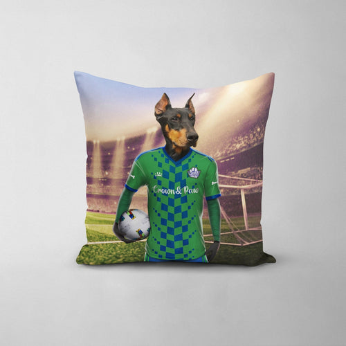 Crown and Paw - Throw Pillow Seattle Scratchers - Custom Throw Pillow