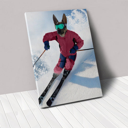 The Skiier - Custom Pet Canvas