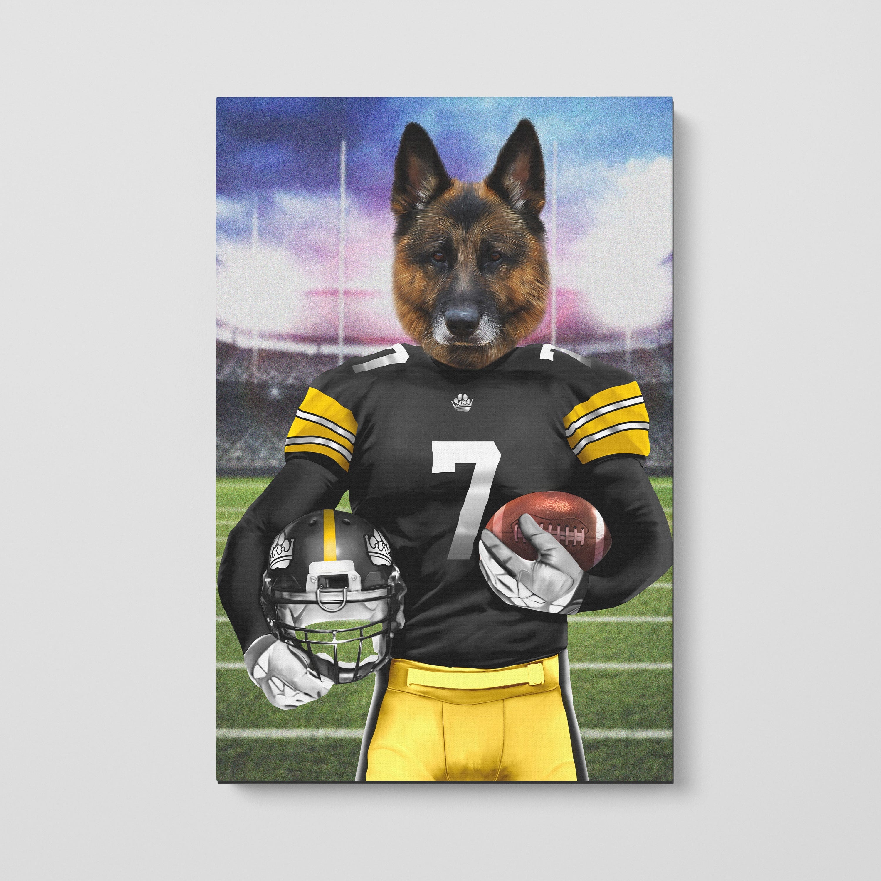 Crown and Paw - Canvas The Snack Steelers - Custom Pet Canvas