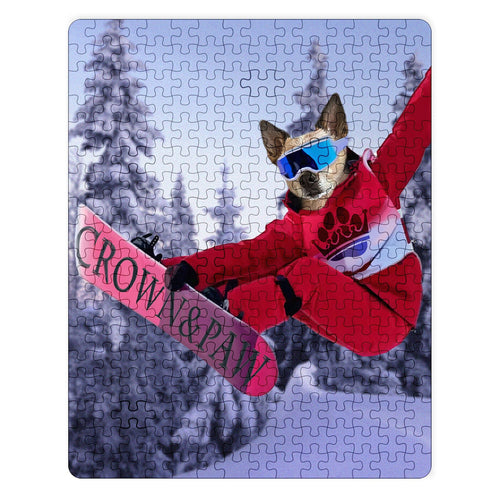 Crown and Paw - Puzzle The Snowboarder - Custom Puzzle 11" x 14"