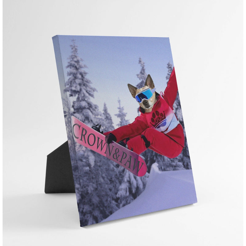The Snowboarder - Custom Standing Canvas