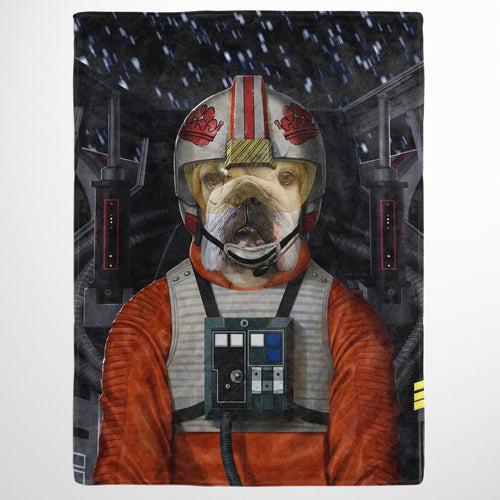 Crown and Paw - Blanket The Space Pilot - Custom Pet Blanket