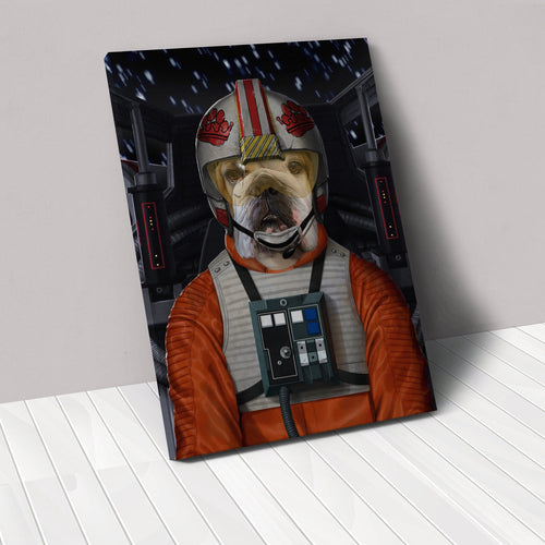 Crown and Paw - Canvas The Space Pilot - Custom Pet Canvas