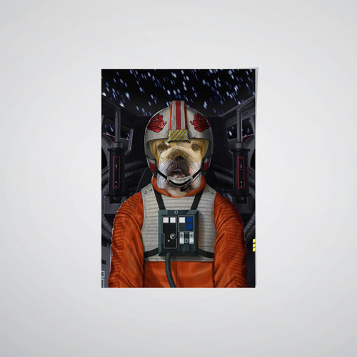 Crown and Paw - Poster The Space Pilot - Custom Pet Poster