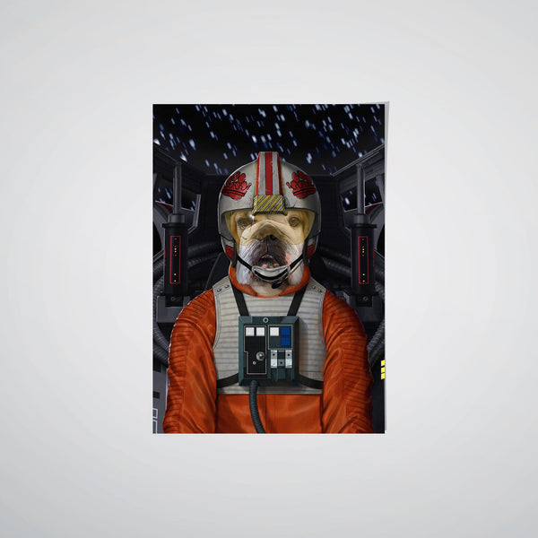 The Space Pilot - Custom Pet Poster