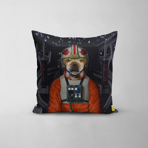 The Space Pilot - Custom Throw Pillow