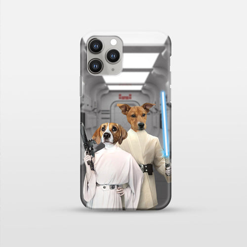 Crown and Paw - Phone Case The Space Siblings - Custom Pet Phone Case