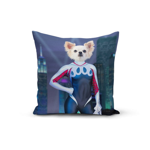 Crown and Paw - Throw Pillow The Spider Girl - Custom Throw Pillow