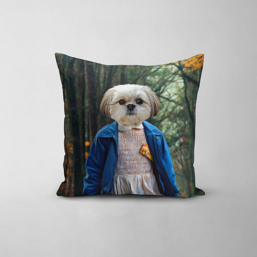 Crown and Paw - Throw Pillow The Strange Girl - Custom Throw Pillow 14" x 14" / The Woods
