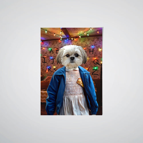 Crown and Paw - Poster The Strange Girl - Custom Pet Poster 8.3" x 11.7" / Wall of Lights
