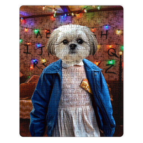 Crown and Paw - Puzzle The Strange Girl - Custom Puzzle 11" x 14" / Wall of Lights