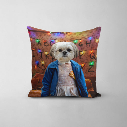 Crown and Paw - Throw Pillow The Strange Girl - Custom Throw Pillow 14" x 14" / Wall of Lights
