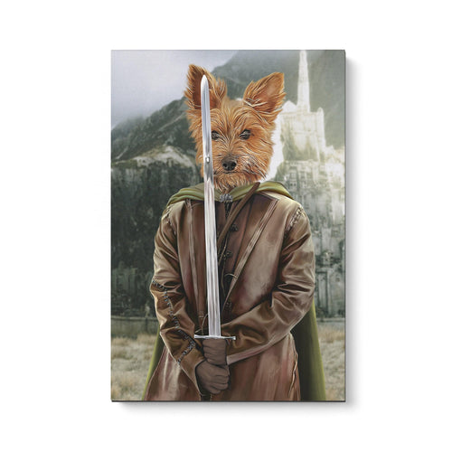 Crown and Paw - Canvas The Swordsman - Custom Pet Canvas