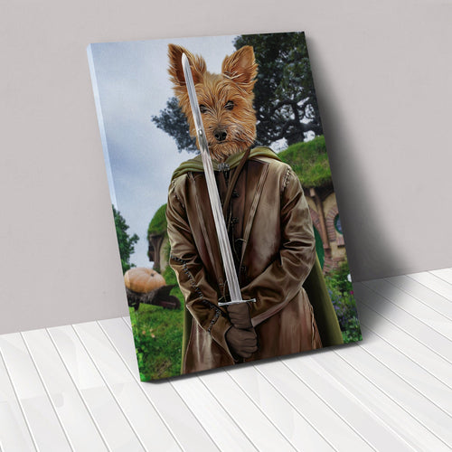 Crown and Paw - Canvas The Swordsman - Custom Pet Canvas 8" x 10" / Background 2