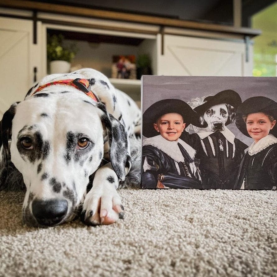Crown and Paw - Canvas The Three Musketeers - Custom Pet Canvas