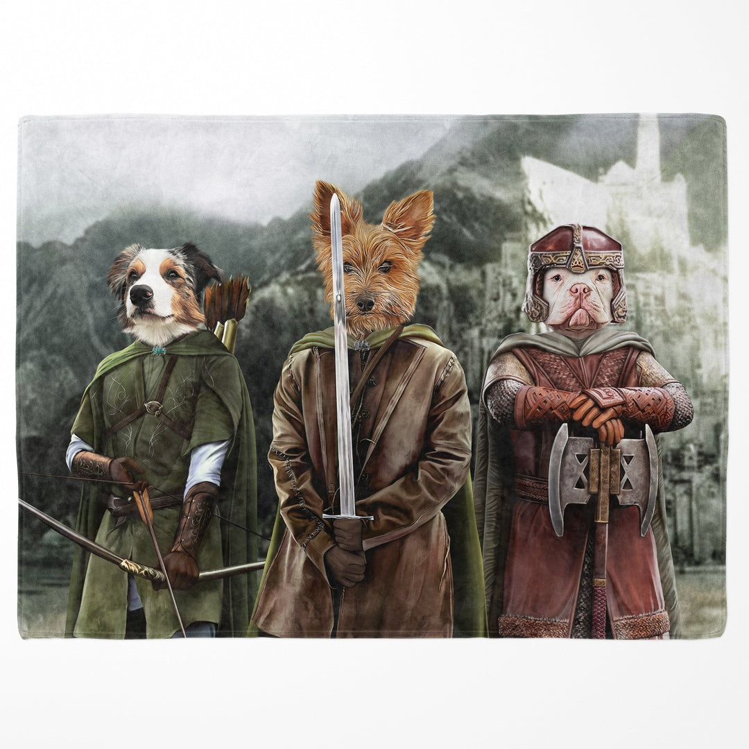 The Three Pawtectors - Custom Pet Blanket