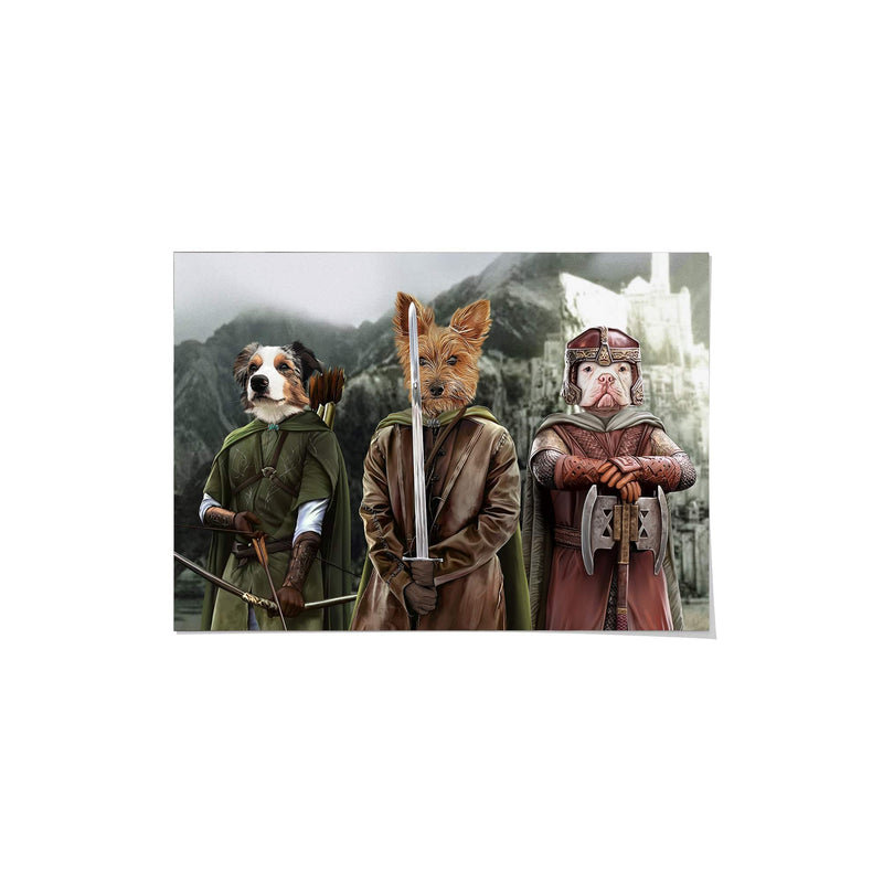 The Three Pawtectors - Custom Pet Poster