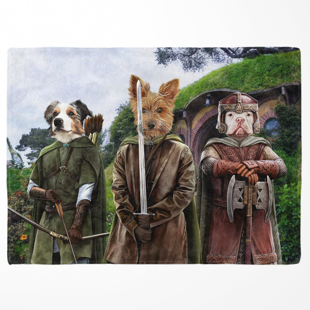 The Three Pawtectors - Custom Pet Blanket