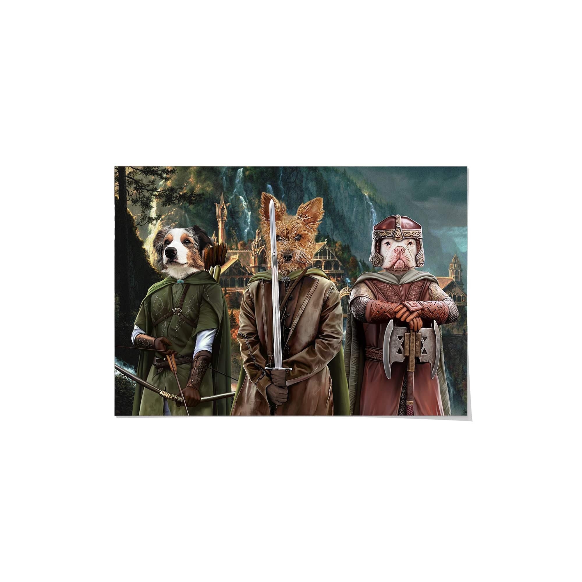 The Three Pawtectors - Custom Pet Poster