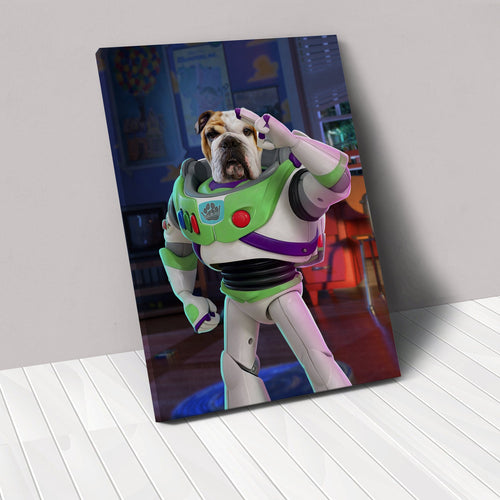 Crown and Paw - Canvas The Toy Astronaut - Custom Pet Canvas